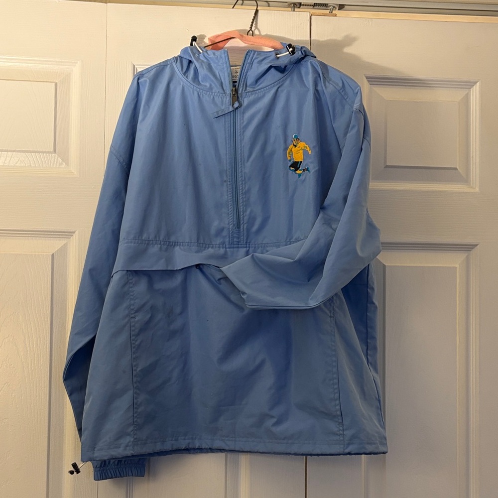 Champion Men’s Light Blue Windbreaker with Hood